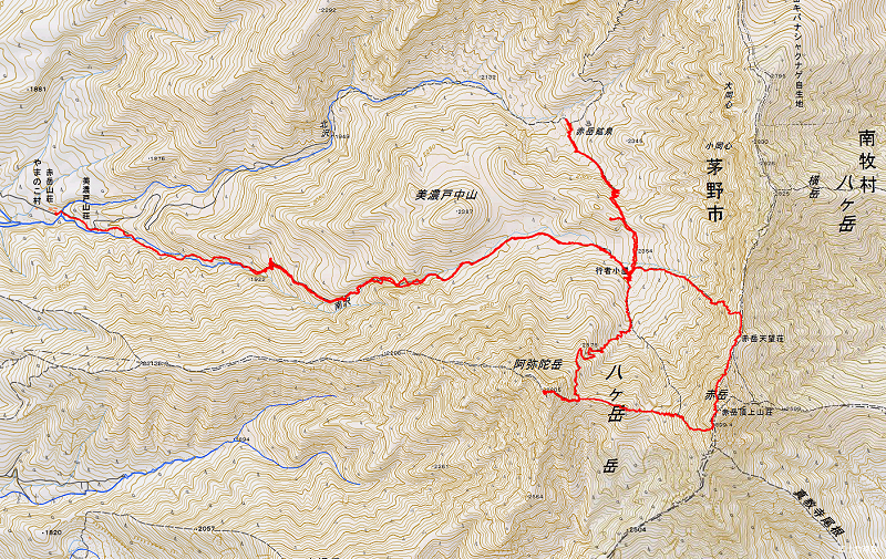 赤岳 阿弥陀岳 2020年9月20〜21日