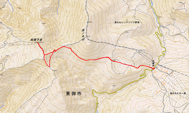 烏帽子岳 2021年1月4日