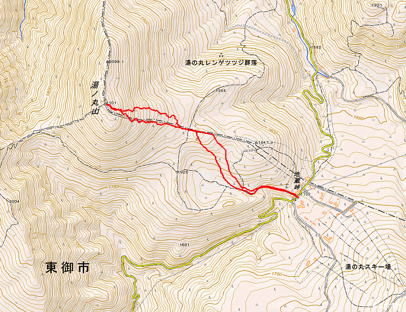 湯ノ丸山　2022年1月23日