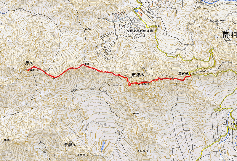 男山 天狗山 垣越山 2024年9月23日